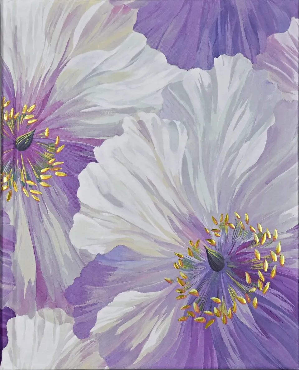 Peter Pauper Press Poppies in Bloom Journal notatbok stor gullsnitt