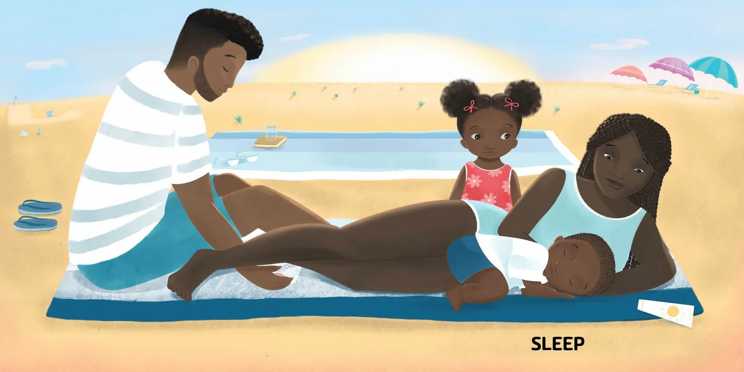 Abrams Sandy Toes innbundet bildebok strand 3-5 år