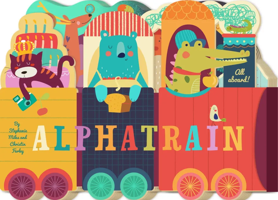 Abrams and Chronicle Alphatrain pappbok alfabet