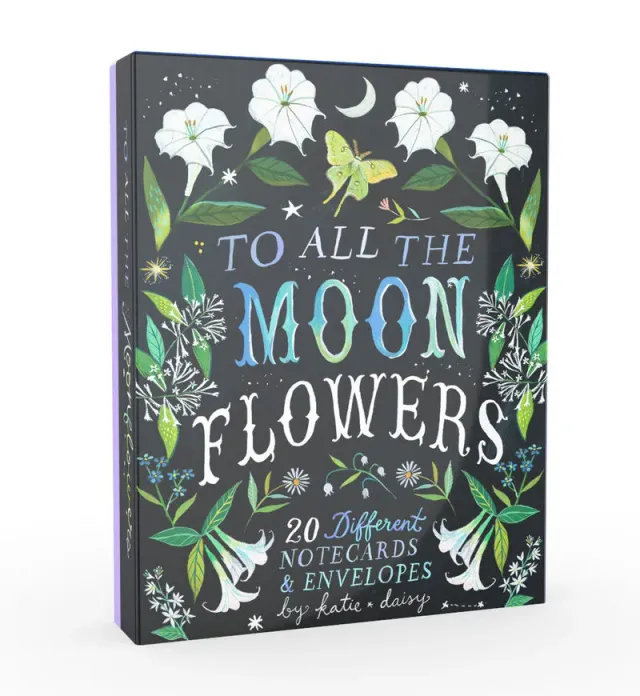 Abrams and Chronicle To All the Moonflowers notatkort 20 stk nattmotiv