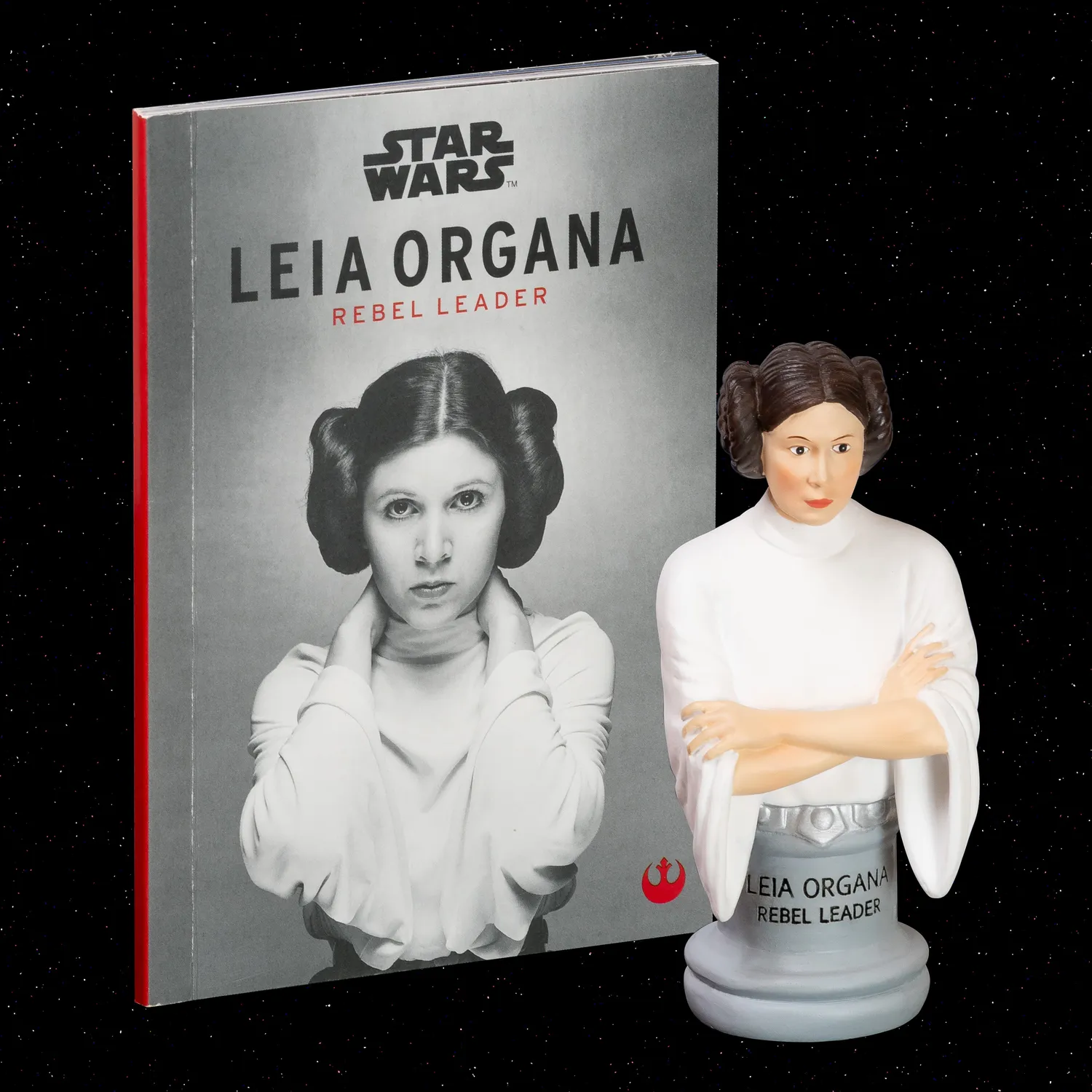 Abrams Star Wars Leia Organa figur med bok Rebel Leader