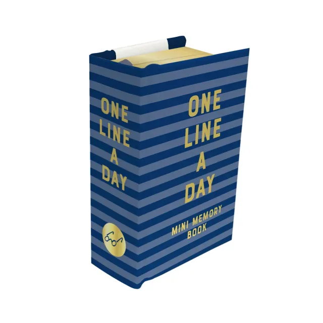 Chronicle Books One Line a Day Navy Stripes Mini dagbok