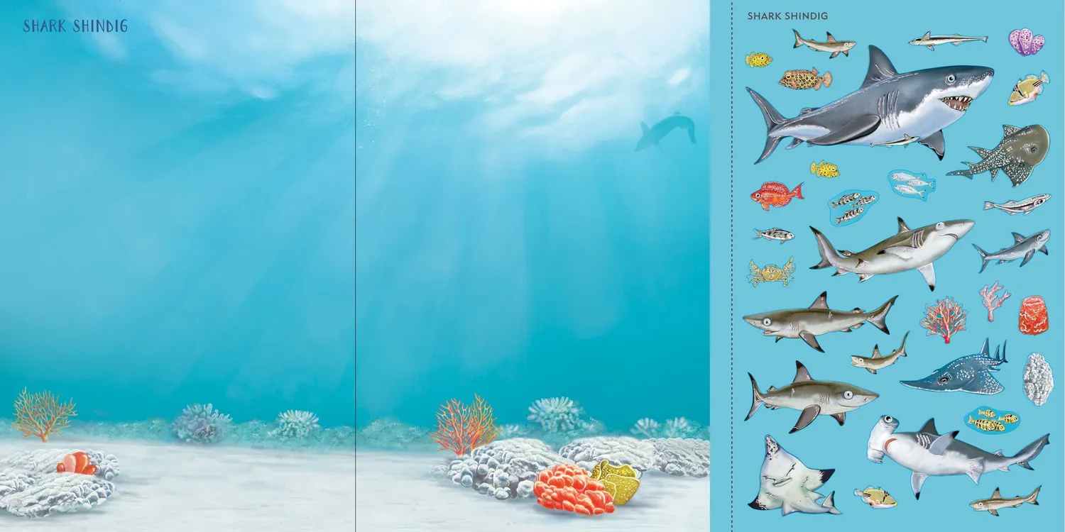 Peter Pauper Press Sticker Scenes Under the Sea klistremerkebok