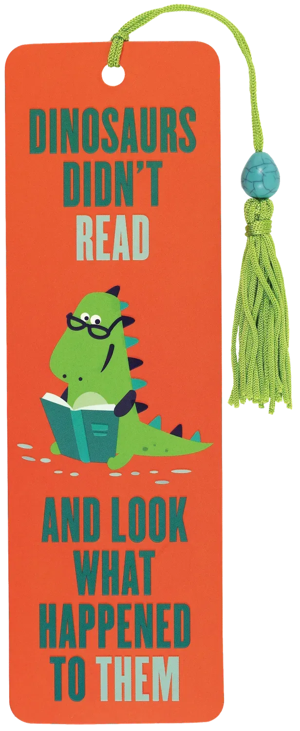 Peter Pauper Press Dinosaurs Didn't Read bokmerke dusk