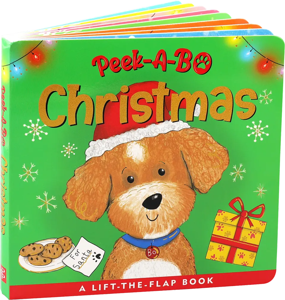 Peter Pauper Press Peek-A-Bo Christmas klaffebok 16 sider