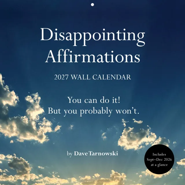 Disappointing Affirmations 2027 veggkalender 12x12