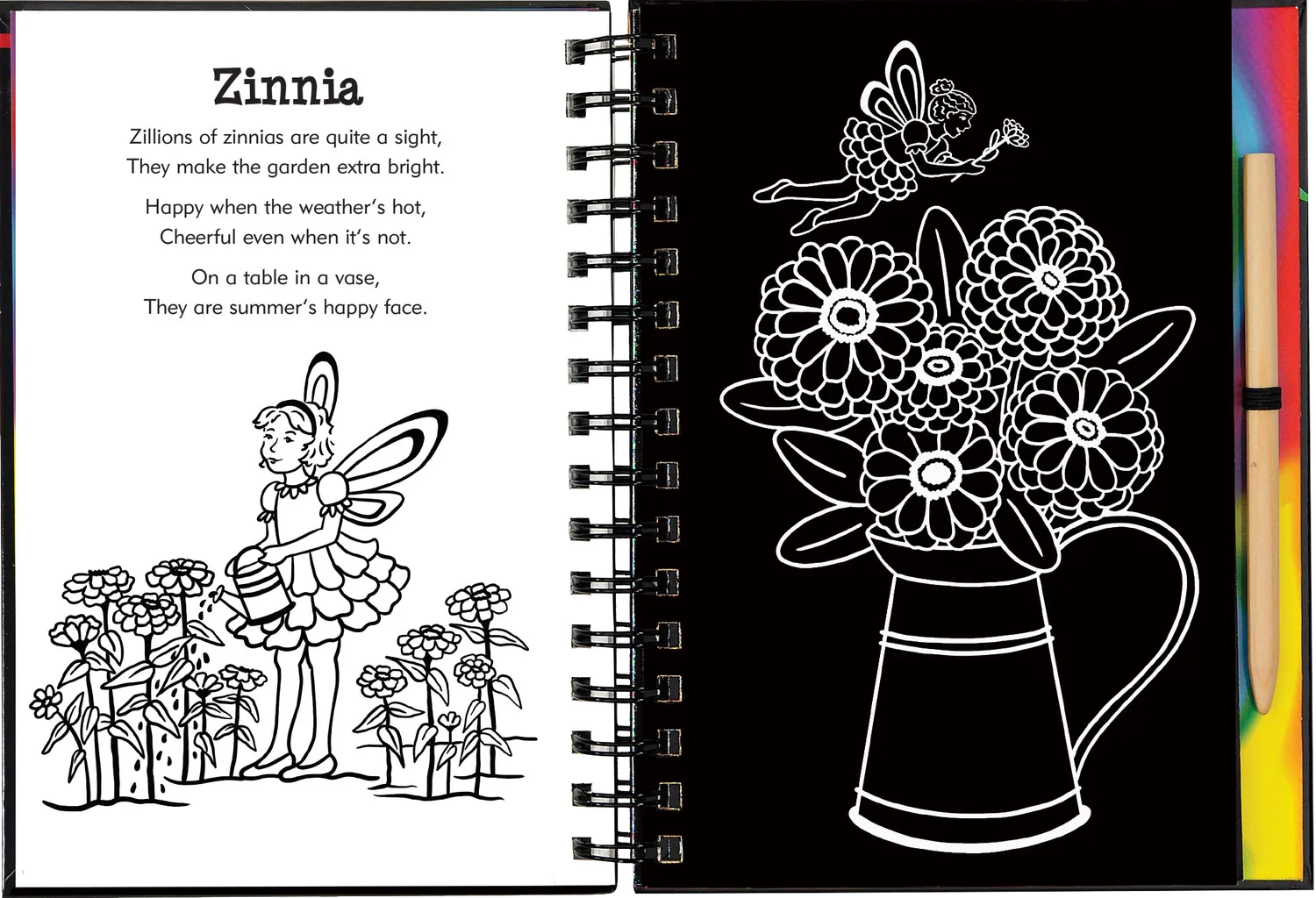 Peter Pauper Press Garden Fairies skrapebok 64 sider feer
