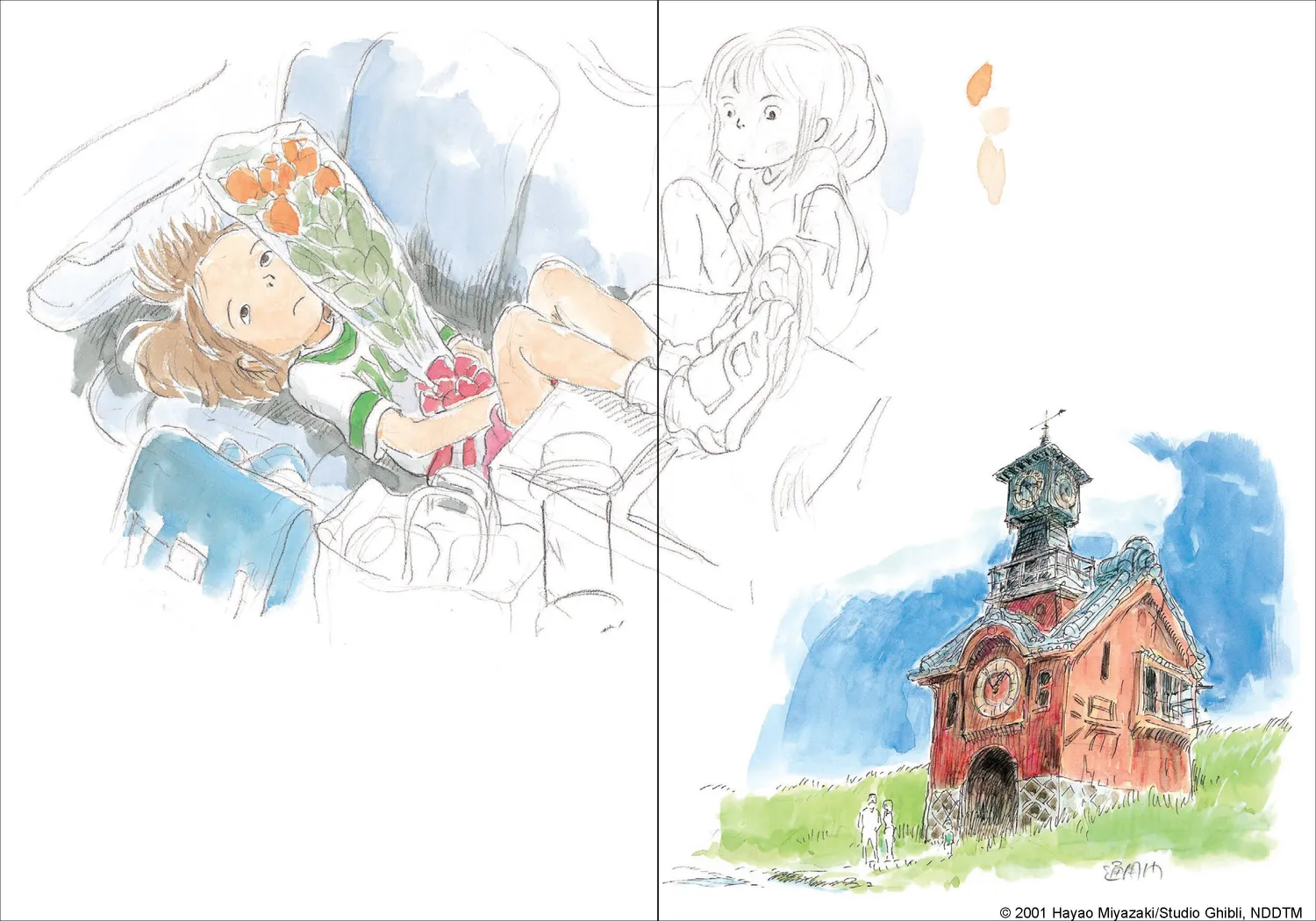 Studio Ghibli Spirited Away notatbok bathhouse
