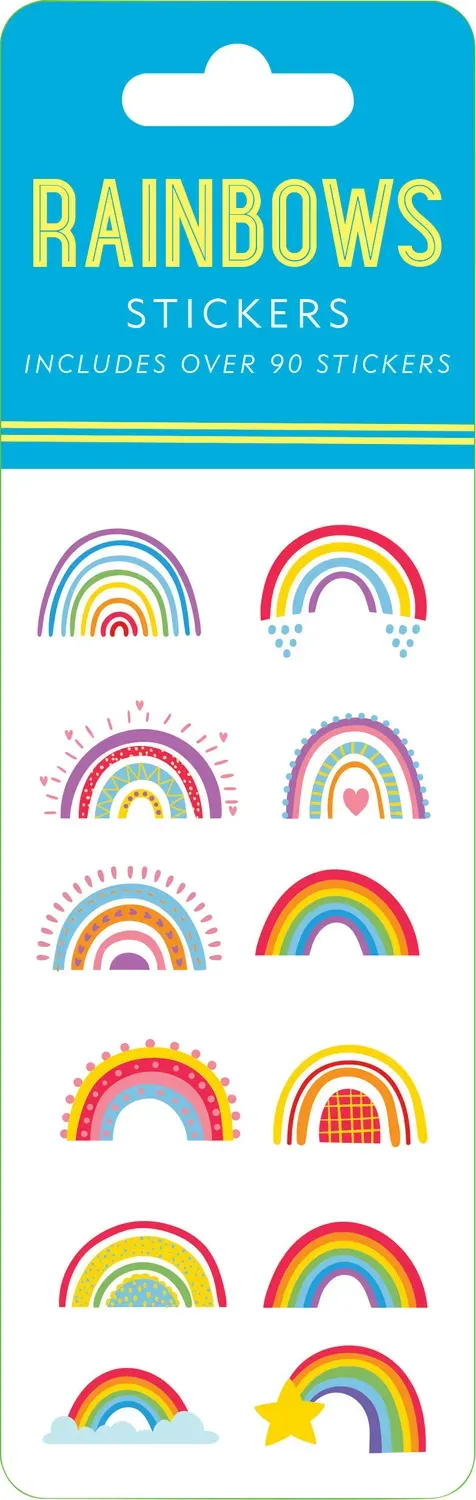 Peter Pauper Press Rainbow Sticker klistremerker 90 stk holografiske