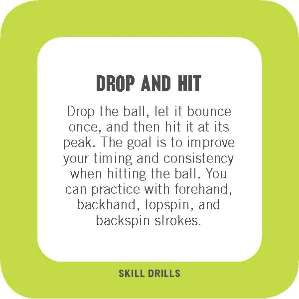 On-the-Go 50 Ways to Play Pickleball kortspill boks