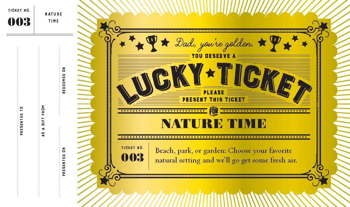 Abrams and Chronicle Lucky Tickets for Dad gavekort 12 stk