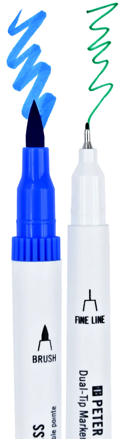 Peter Pauper Press Studio Series Dual-Tip tusjer 60 stk dobbel