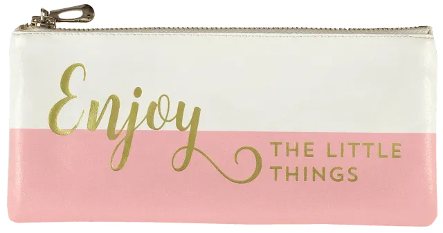 Peter Pauper Press Enjoy the Little Things pennal rosa