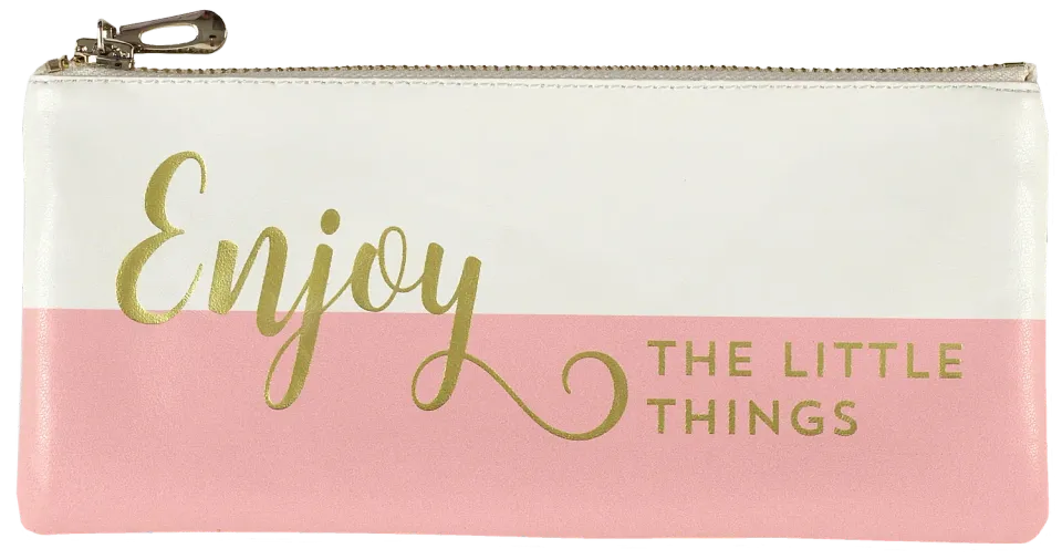 Peter Pauper Press Enjoy the Little Things pennal rosa