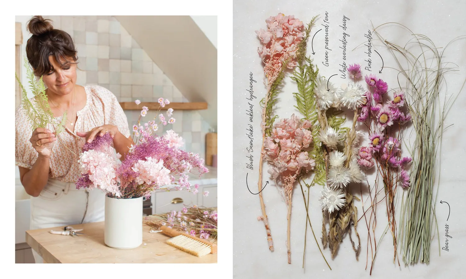 Abrams and Chronicle Flora Nouveaux innbundet bok moderne tørkede blomster