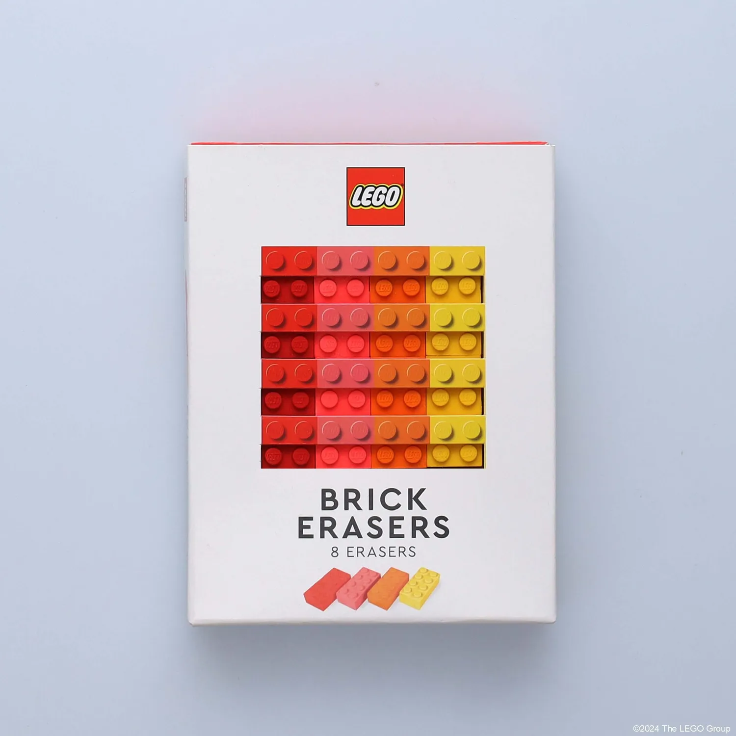 LEGO Brick Erasers viskelær 8-pak flerfarget