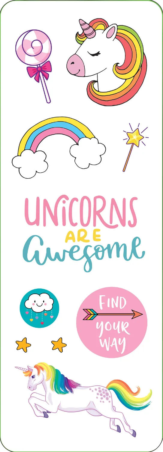 Peter Pauper Press Unicorns Sticker Set klistremerker 60 stk