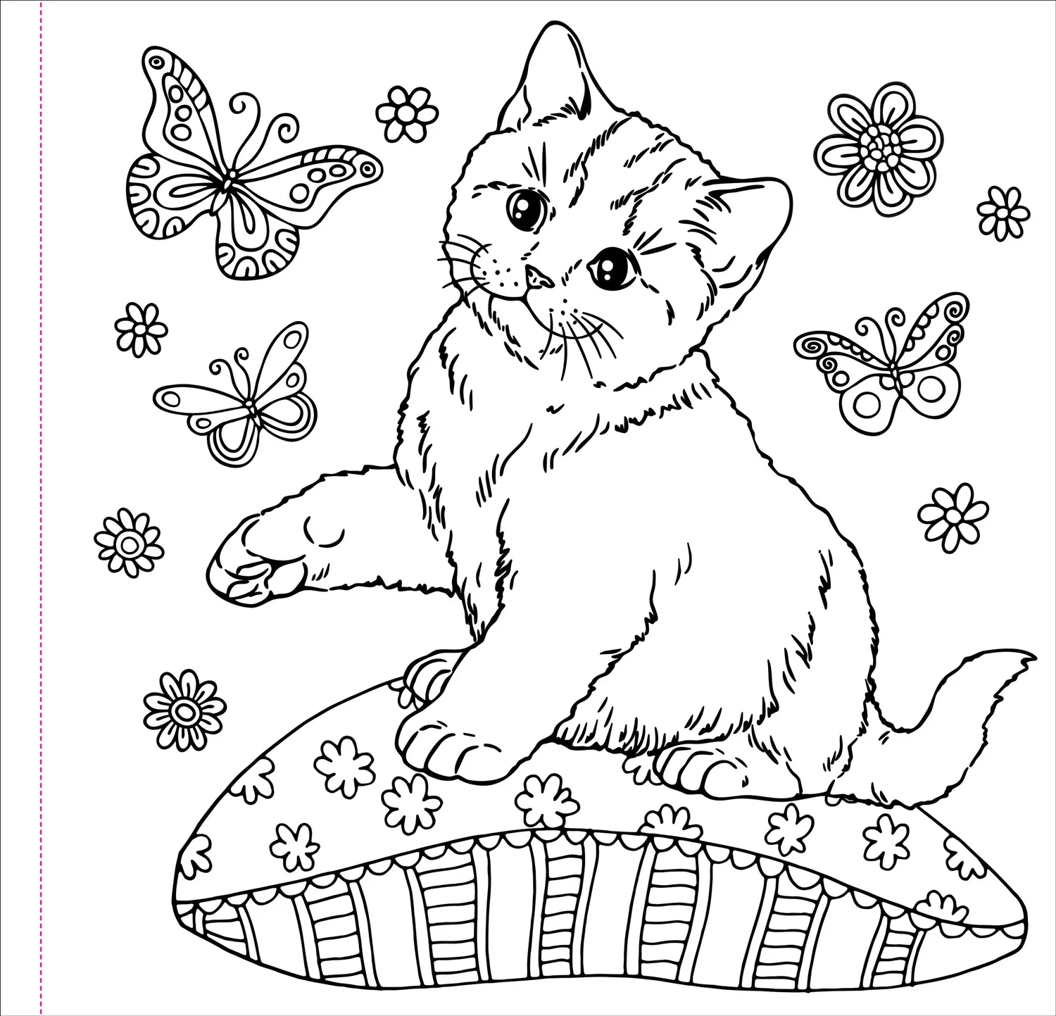 Peter Pauper Press Cute and Curious Cats fargebok katter