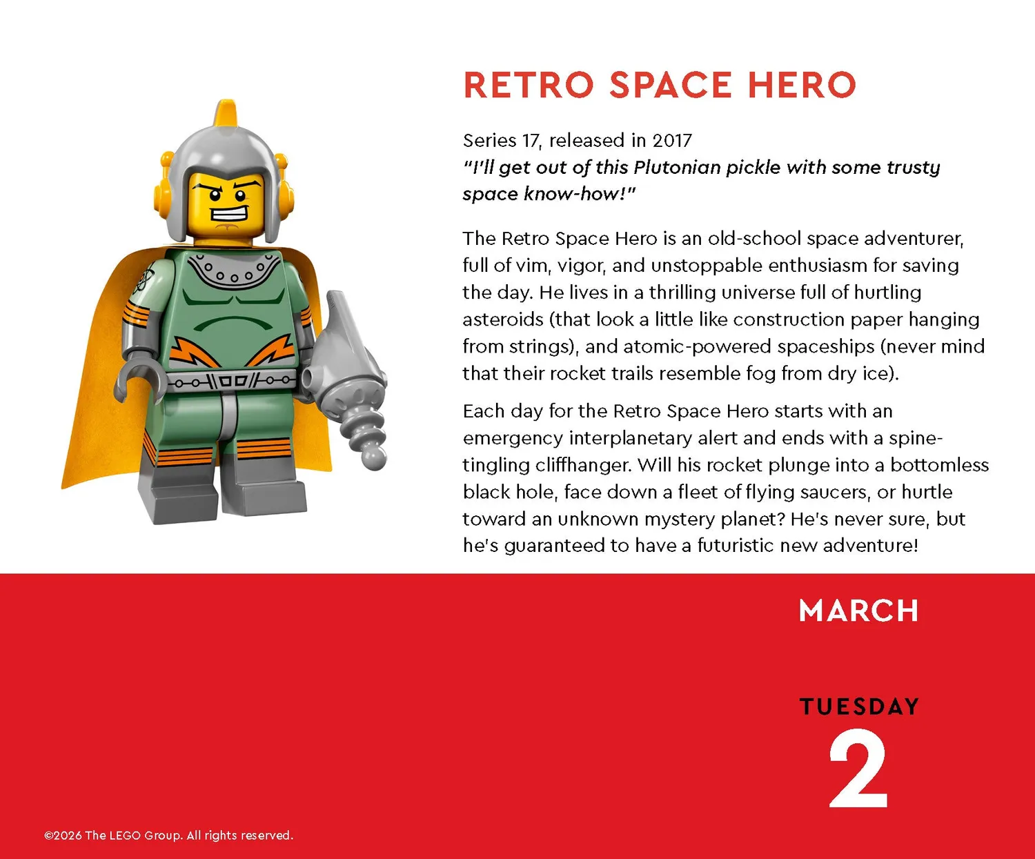 Chronicle LEGO Minifigure a Day 2027 kalender