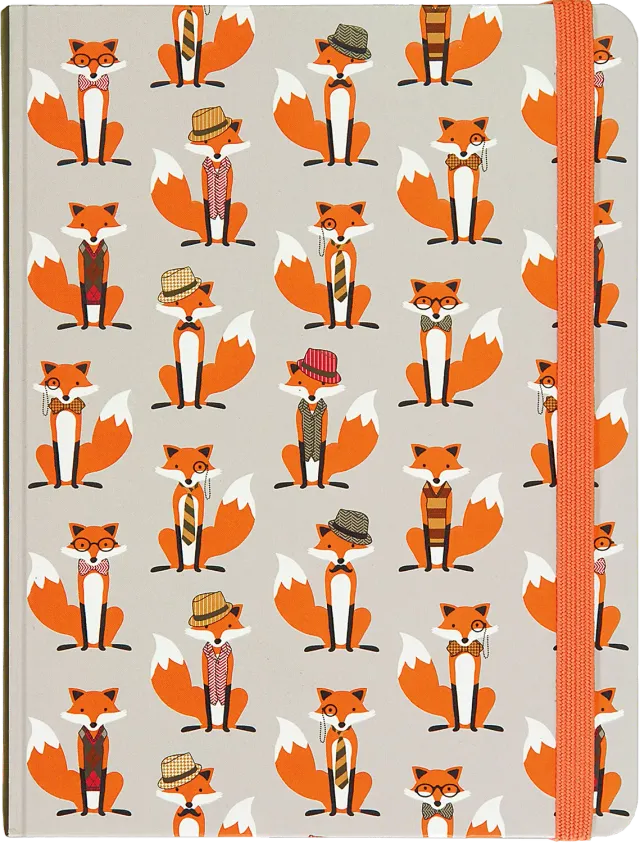 Peter Pauper Press Dapper Foxes notatbok 160 sider