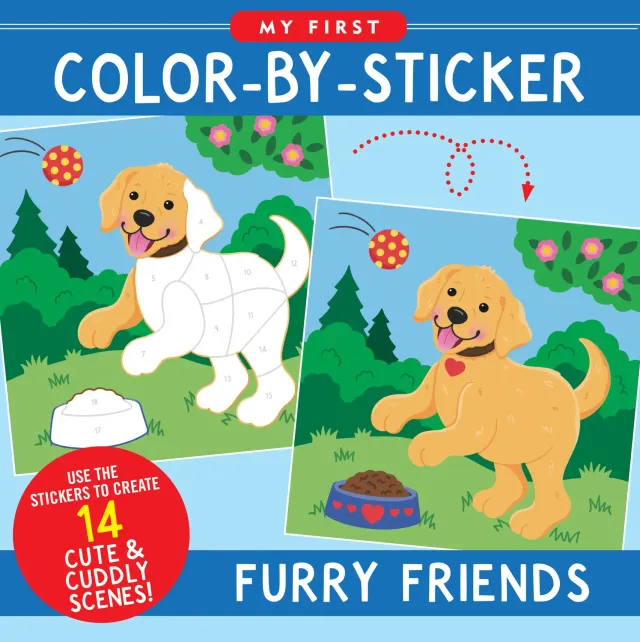 Peter Pauper Press My First Furry Friends klistremerkebok barn