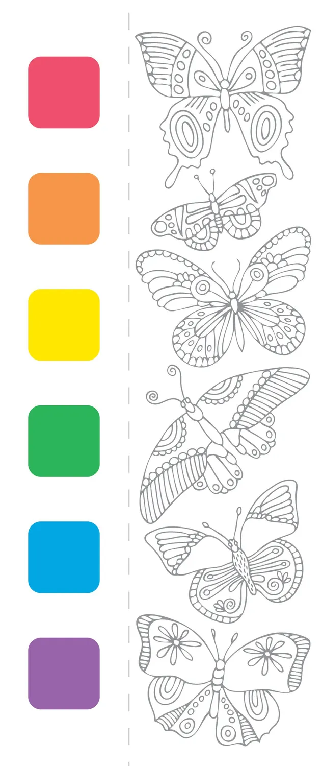 Peter Pauper Press Color Me Calm akvarellsett lomme