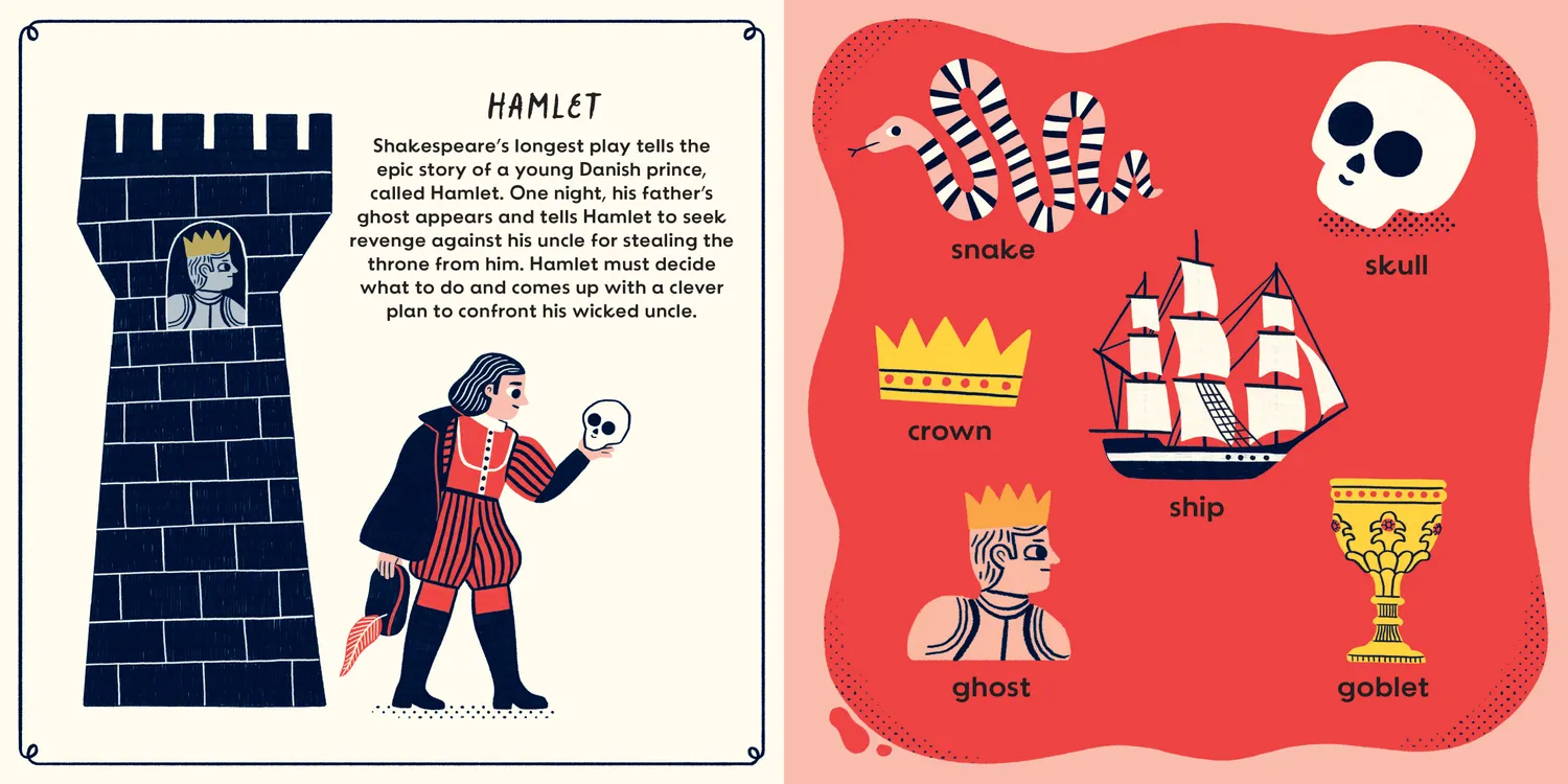 The First Works of Shakespeare pappbok baby