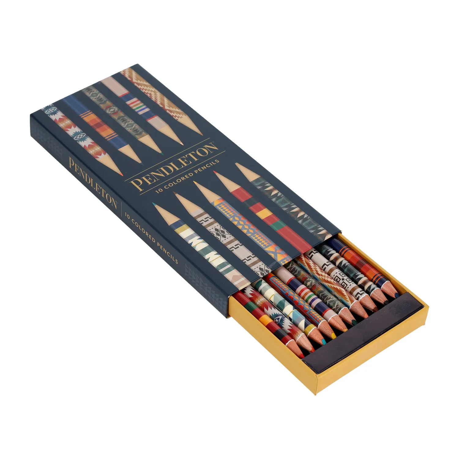 Pendleton Colored Pencils fargeblyanter 10-pak mønstrede