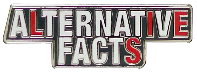 Peter Pauper Press Alternative Facts emaljepins stor