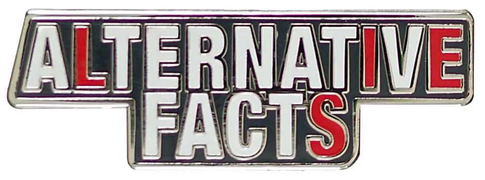 Peter Pauper Press Alternative Facts emaljepins stor