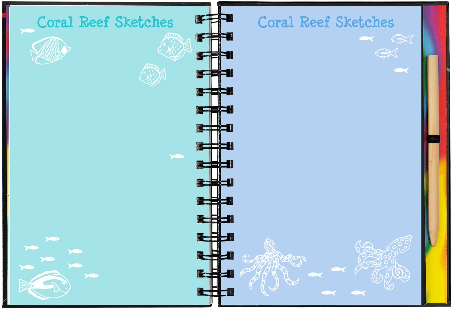 Peter Pauper Press Scratch and Sketch Coral Reefs skrapebok barn 5+
