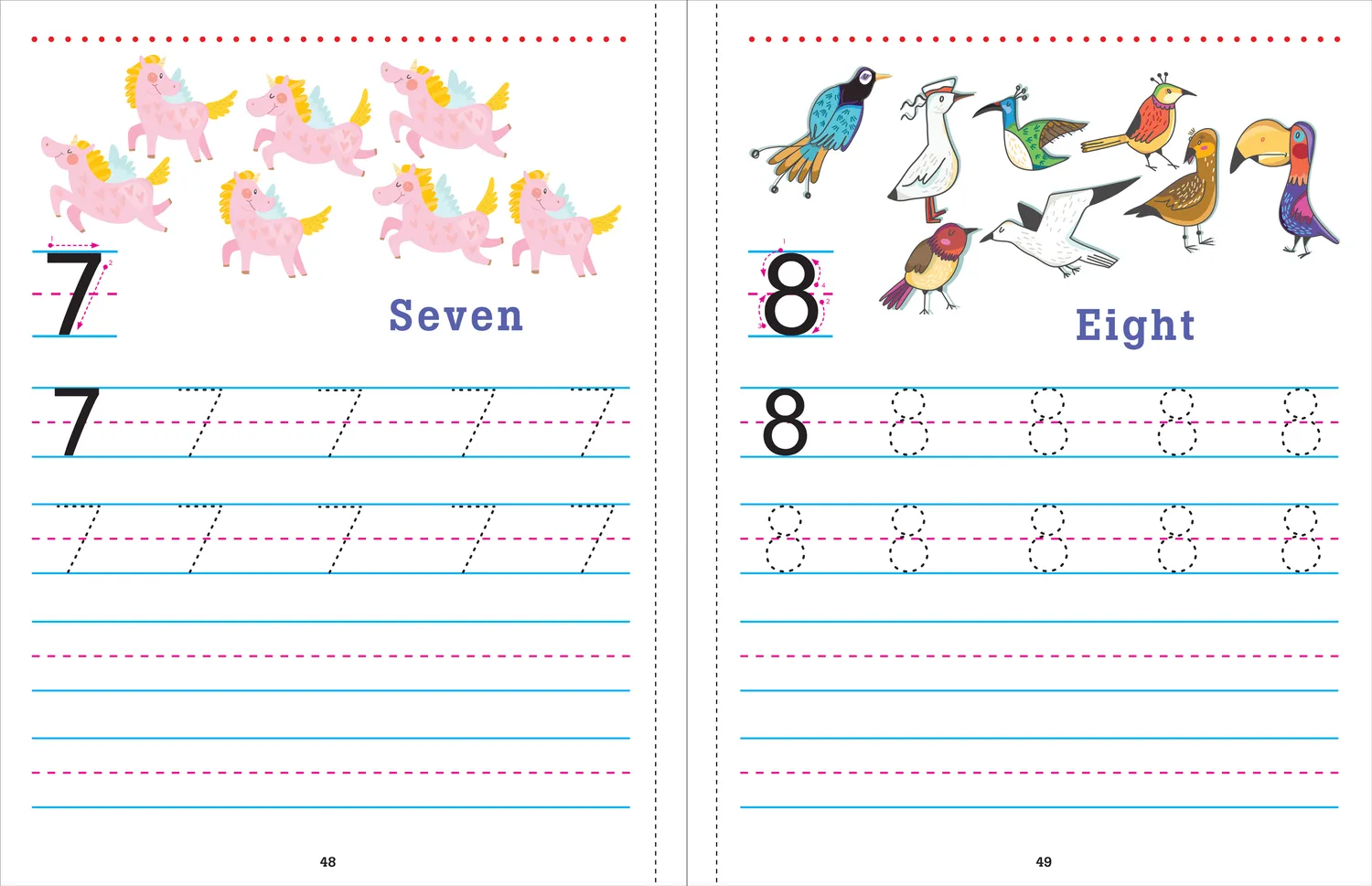 Peter Pauper Press Trace & Learn Numbers arbeidsbok 112 sider tall