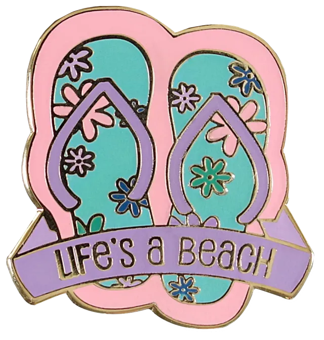 Peter Pauper Press Life's a Beach emaljepin hard emalje