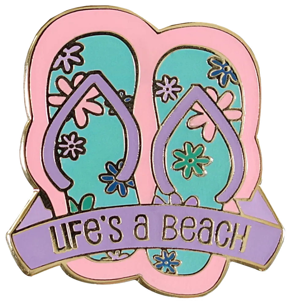 Peter Pauper Press Life's a Beach emaljepin hard emalje
