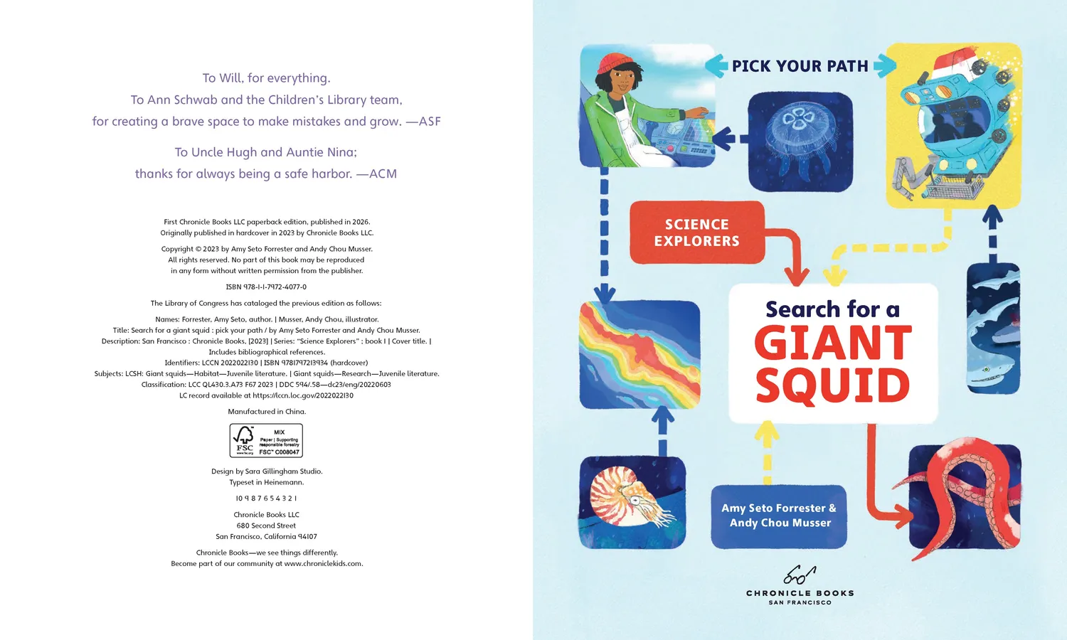Abrams & Chronicle Books Search for a Giant Squid pocketbok velg sti