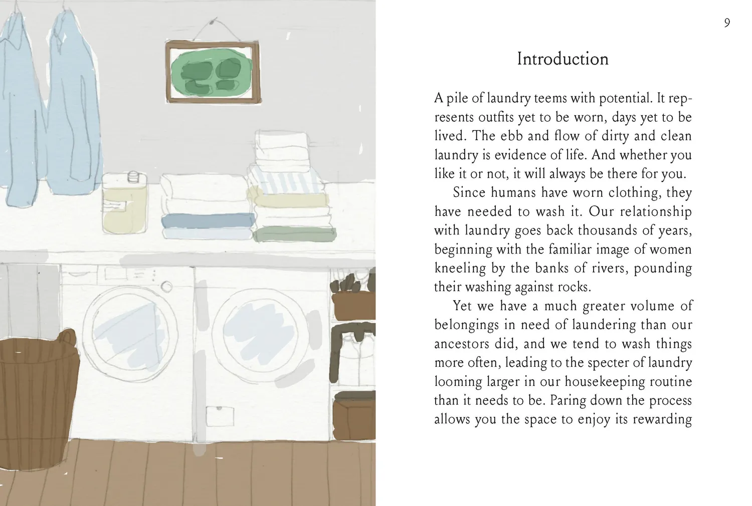 Petite Housekeeping Laundry klesvask guide innbundet engelsk