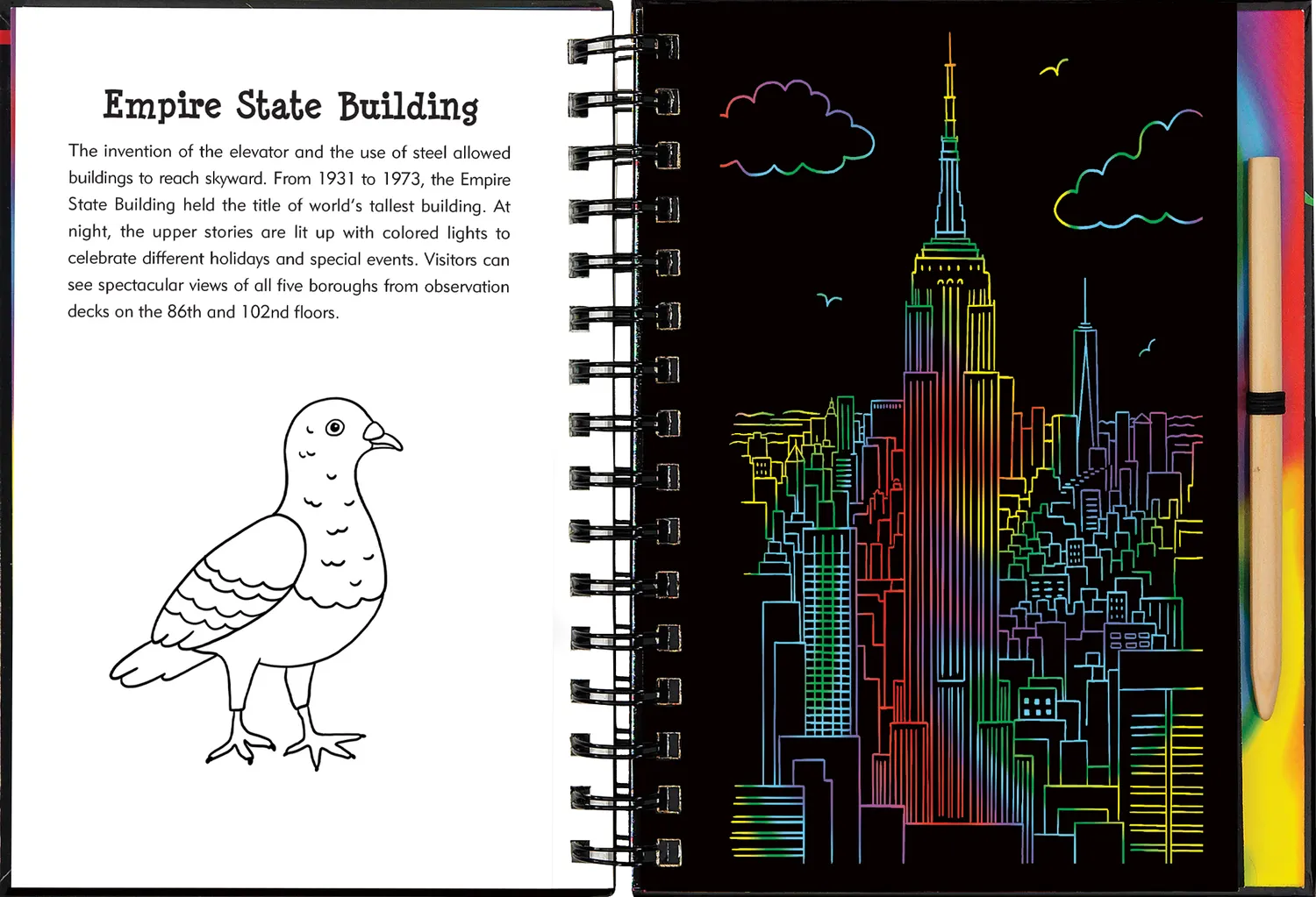 Peter Pauper Press Scratch and Sketch New York skrapebok