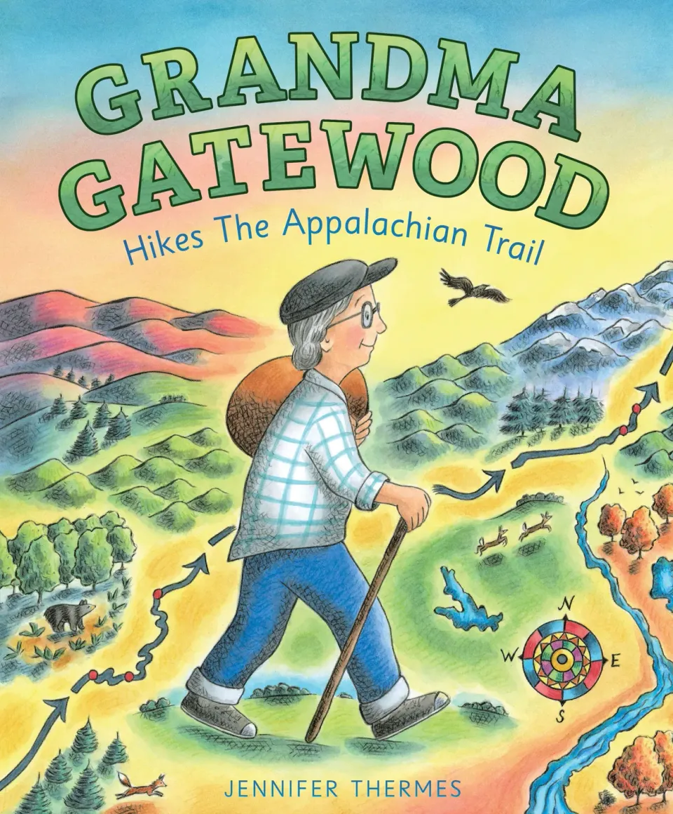 Abrams Grandma Gatewood Hikes bildebok innbundet 5–7 år