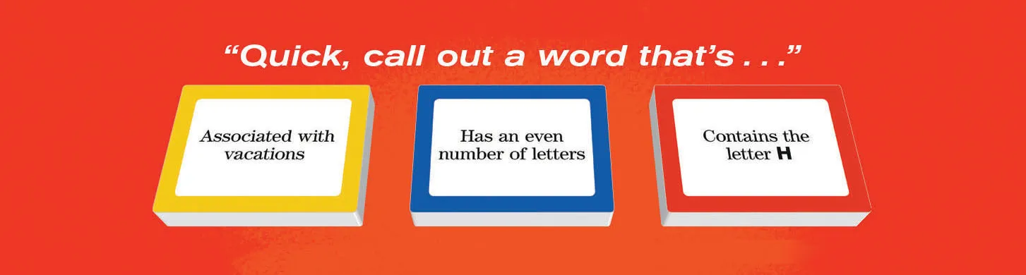Chronicle Books Quicktionary kortspill ordspill