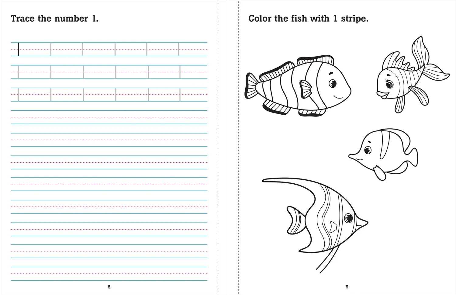 Peter Pauper Press Preschool Math arbeidsbok tall 1-10 pocket