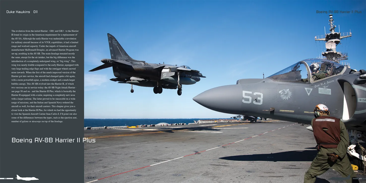 Duke Hawkins BAE Systems Harrier II bok detaljbilder