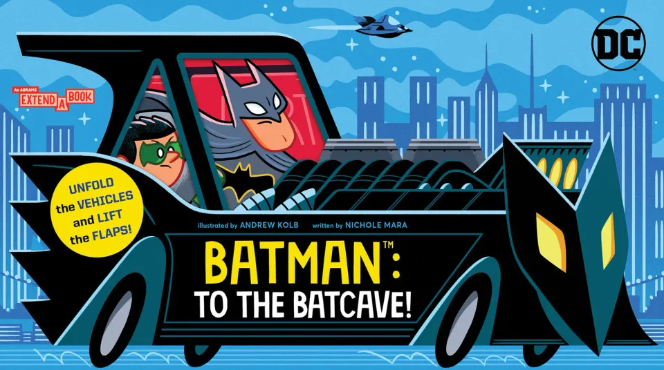 Abrams Batman To the Batcave pappbok med klaffer