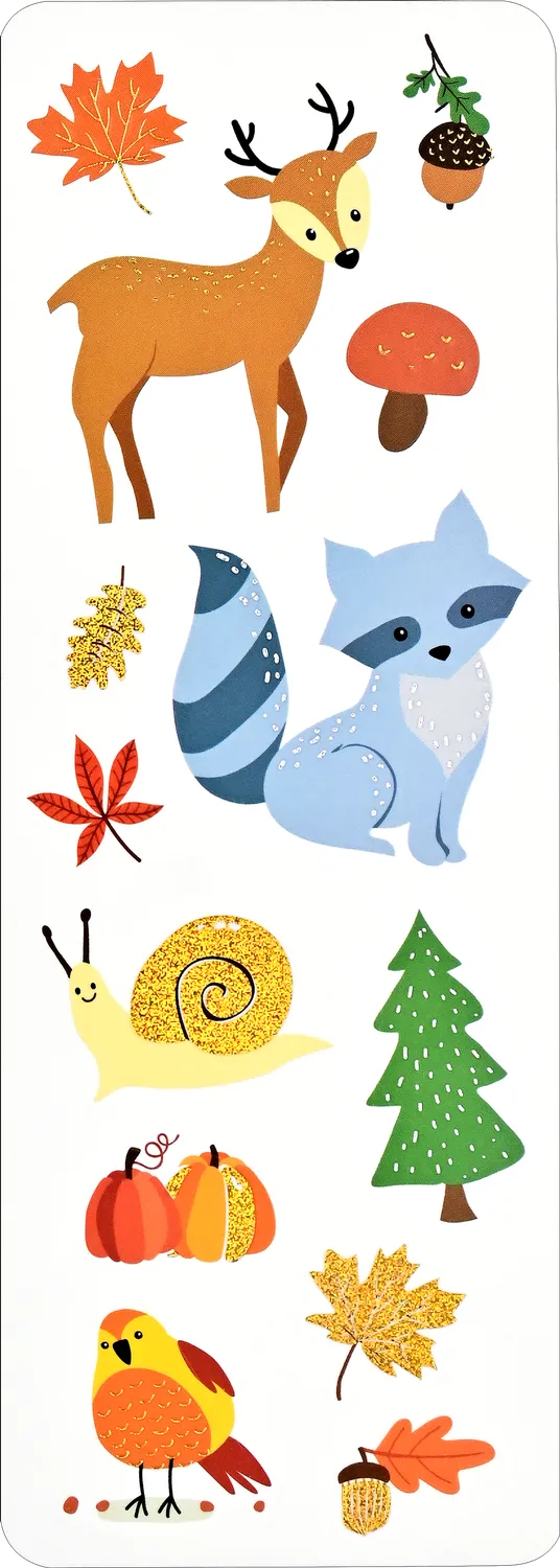 Peter Pauper Press Forest Friends klistremerker 70 stk