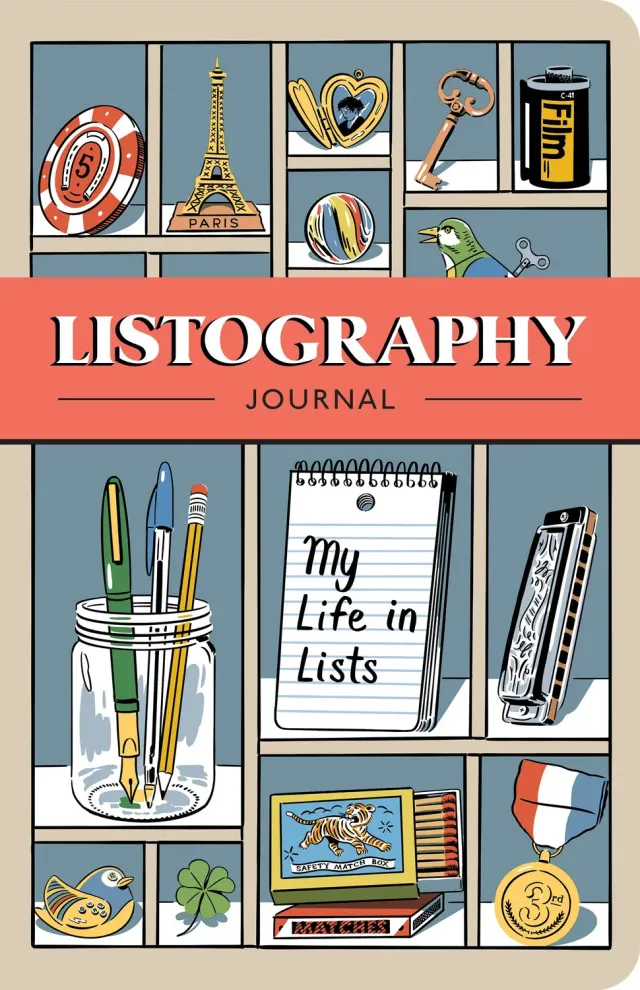 Chronicle Books Listography Journal Updated Edition dagbok lister