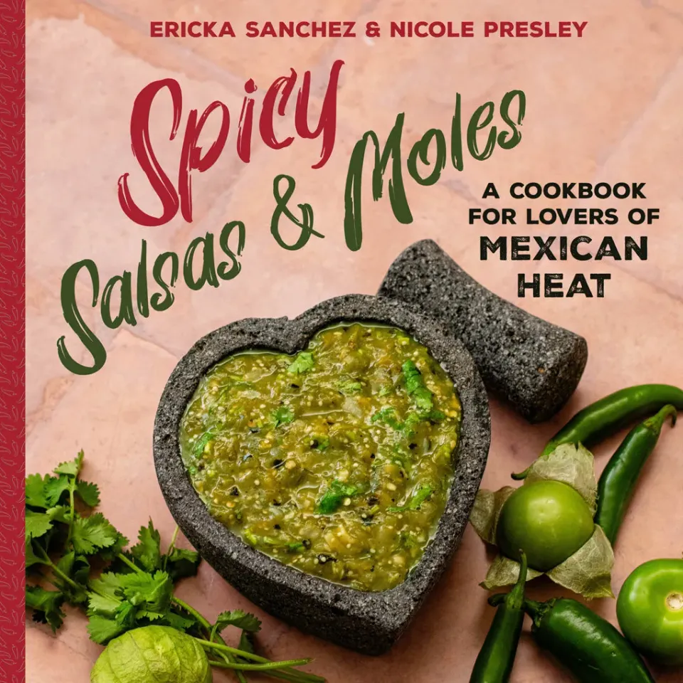 Abrams and Chronicle Spicy Salsas Moles kokebok innbundet