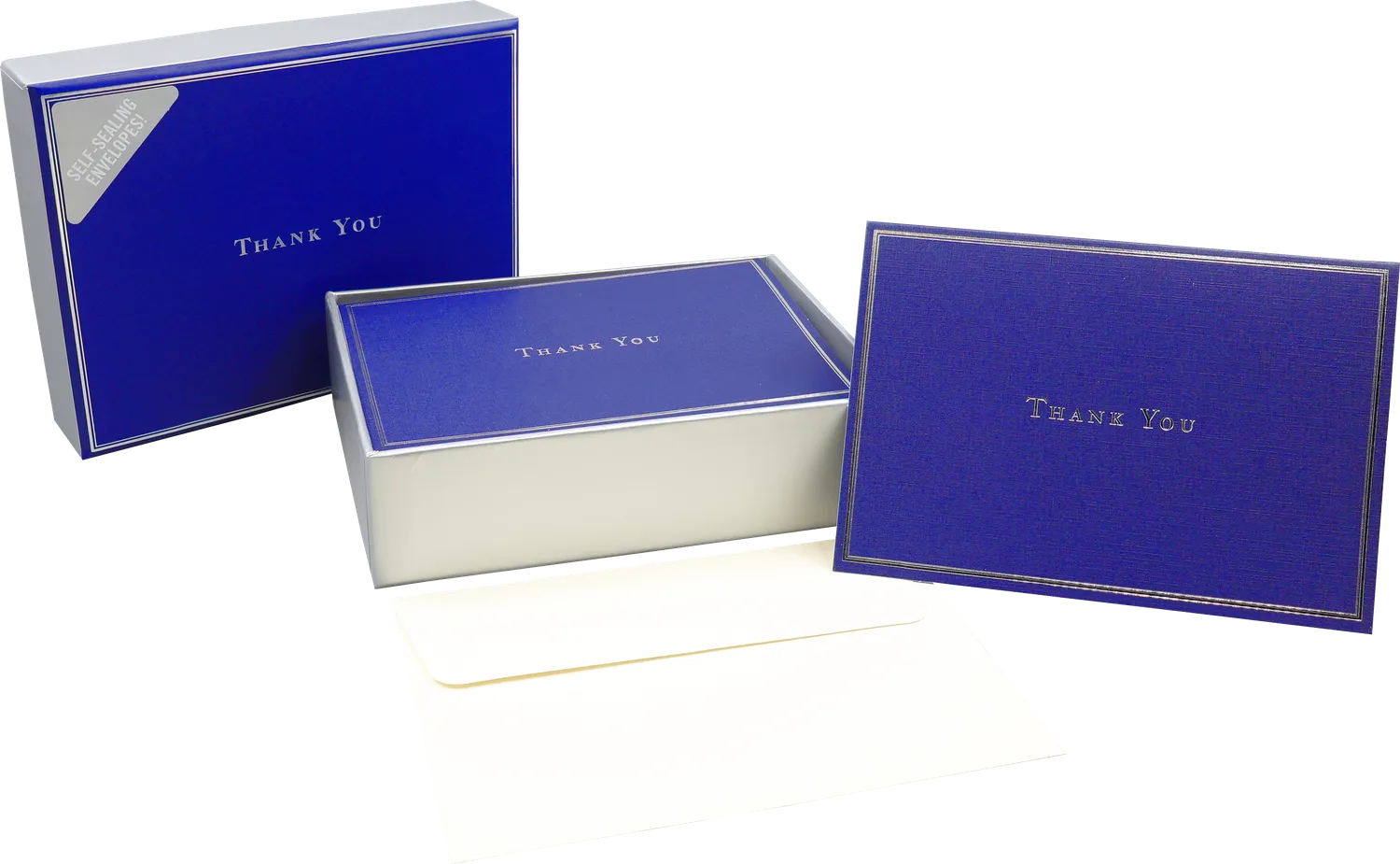 Peter Pauper Press Navy Blue takkekort 14 stk blanke
