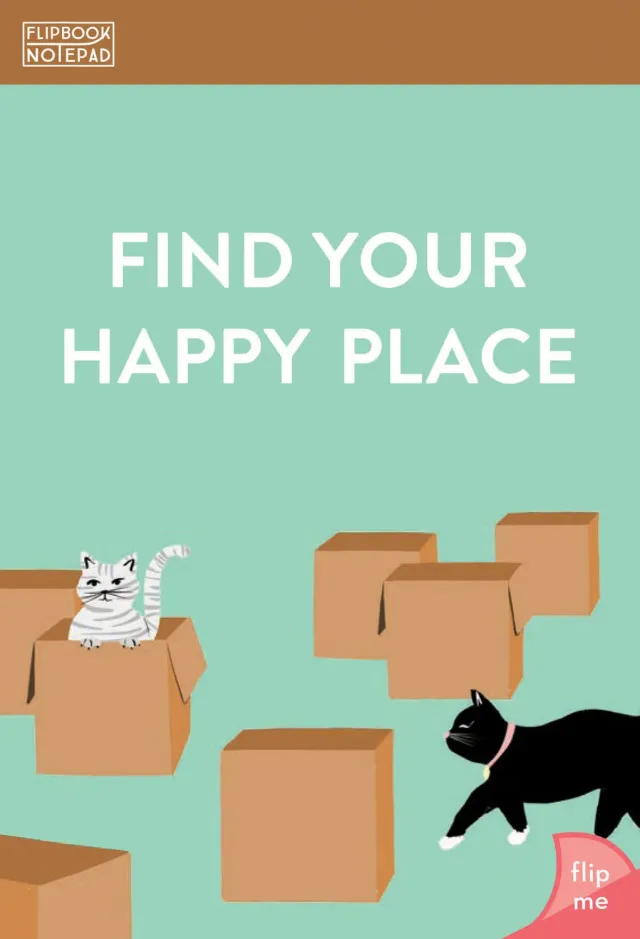 Abrams and Chronicle Find Your Happy Place flipbook notatblokk