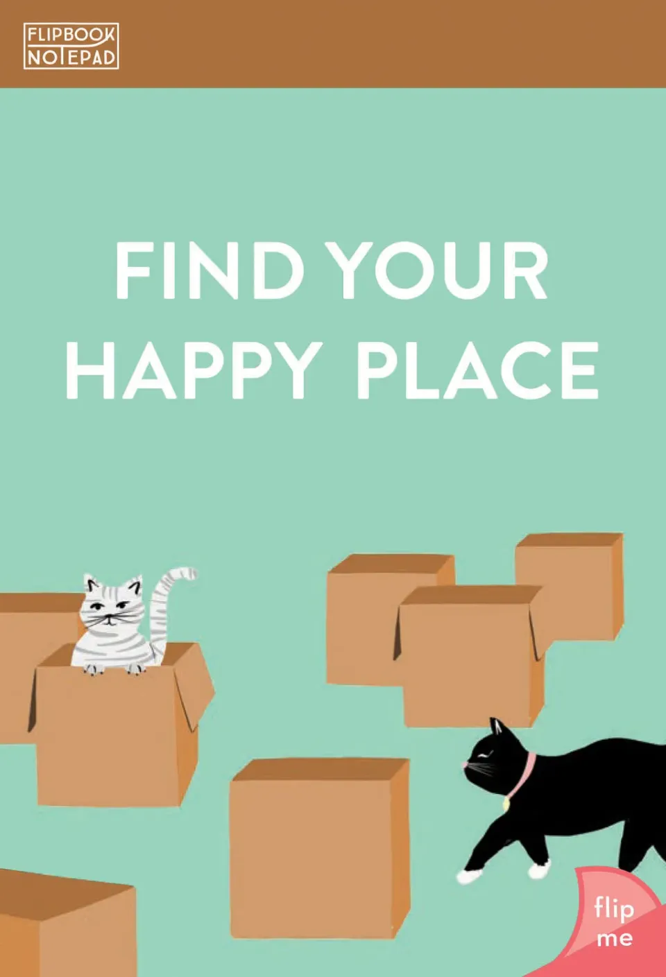 Chronicle Find Your Happy Place flipbook notatblokk
