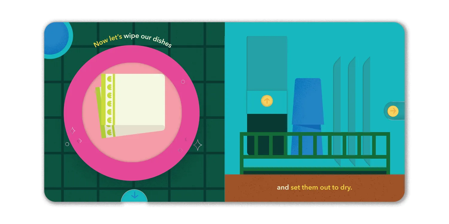 Chronicle Books Little Helpers Let's Do the Dishes pekebok interaktiv