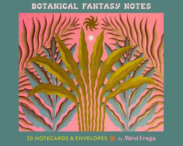 Botanical Fantasy Notes notecards 20 kort blomster